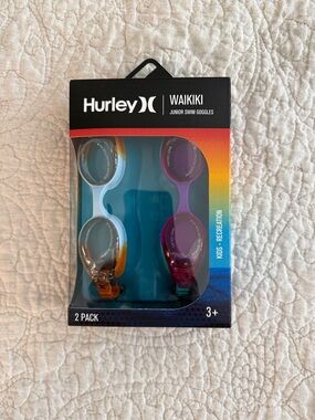 Hurley Waikiki Kids Swim Goggles - Blue & Purple (2 Pack)